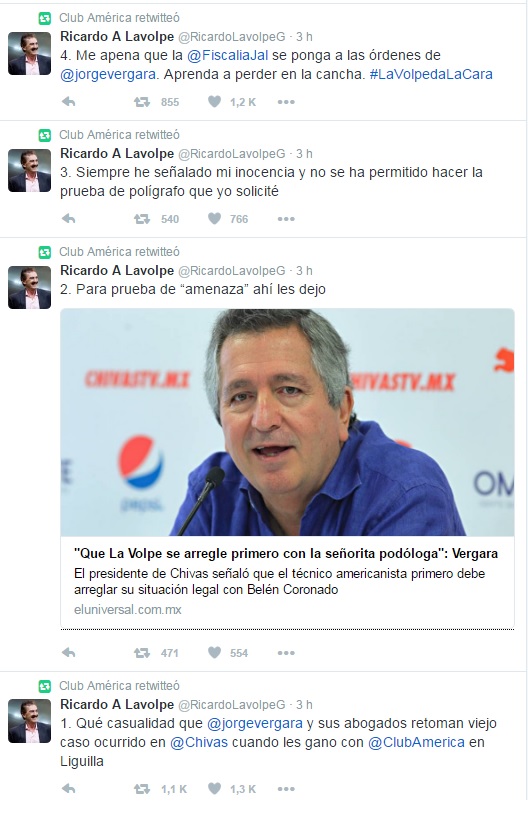 Un cápitulo más de la novela Vergara-La Volpe