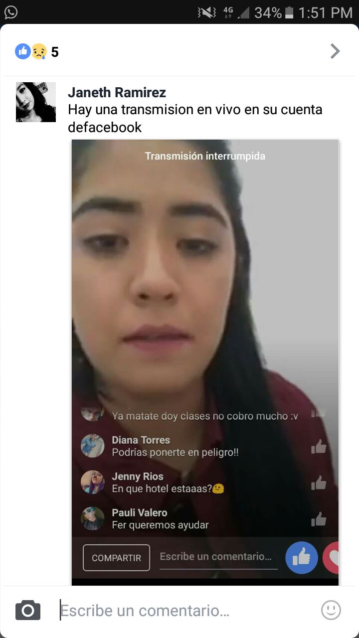 Jovencita desaparece dos días por un supuesto juego