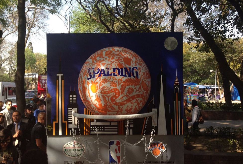 Las calles de CDMX se visten de la NBA