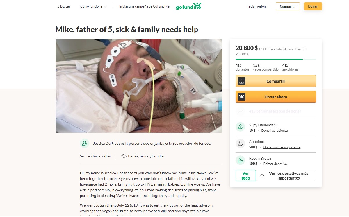 Hombre envía desgarrador mensaje a su esposa minutos antes de morir