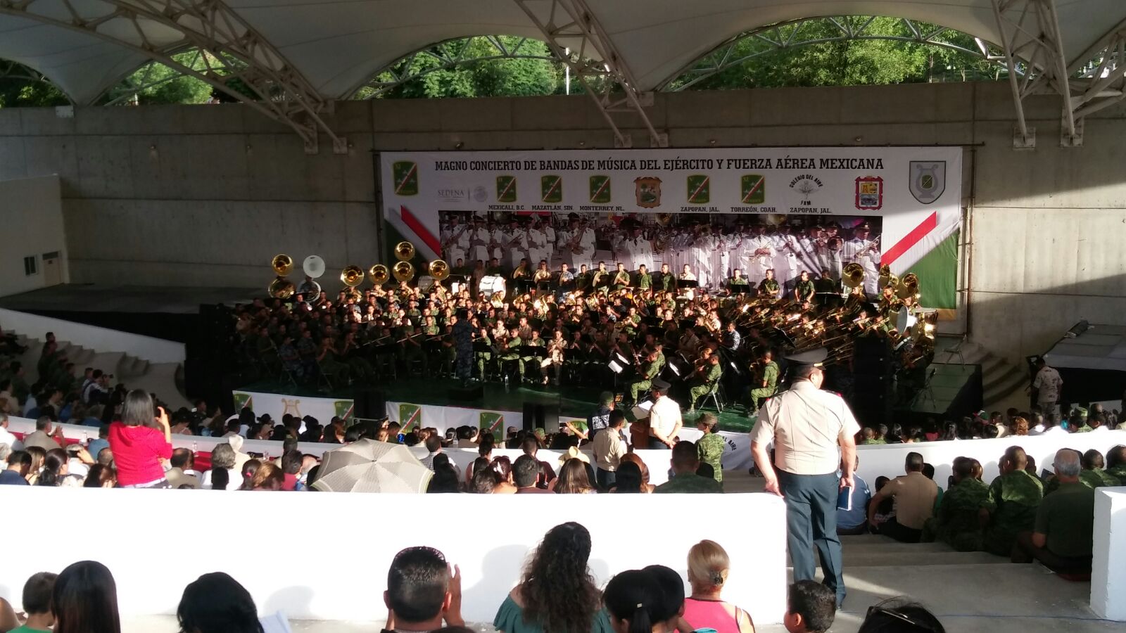 Realizan Magno Concierto de Bandas de Música en el Bosque Urbano