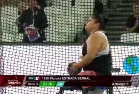 Segunda medalla para México en Mundial de Paratletismo