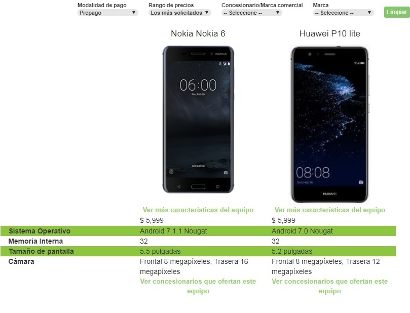 ¿Vas a cambiar de celular? Checa este comparador de precios