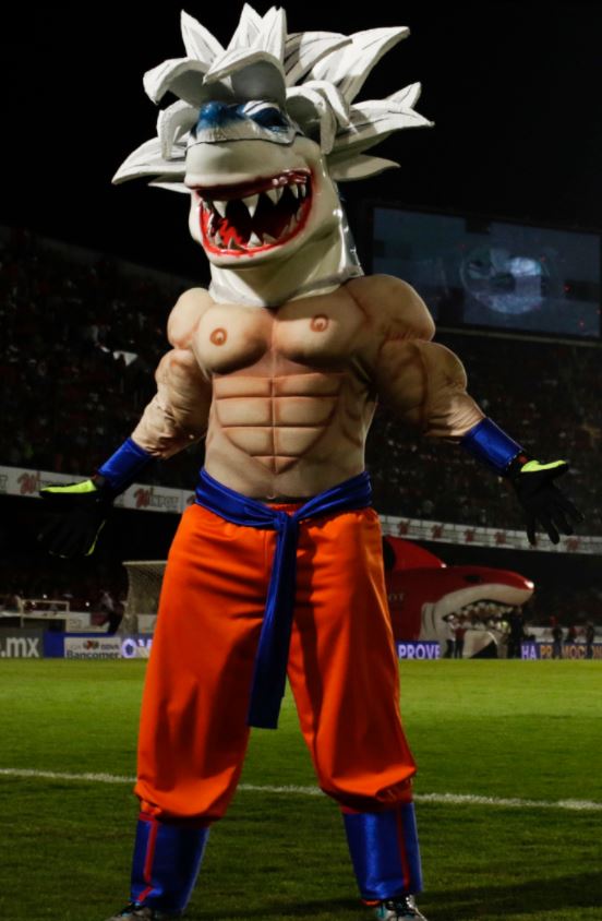 #FOTO Mascota de Veracruz se viste de Dragon Ball Super