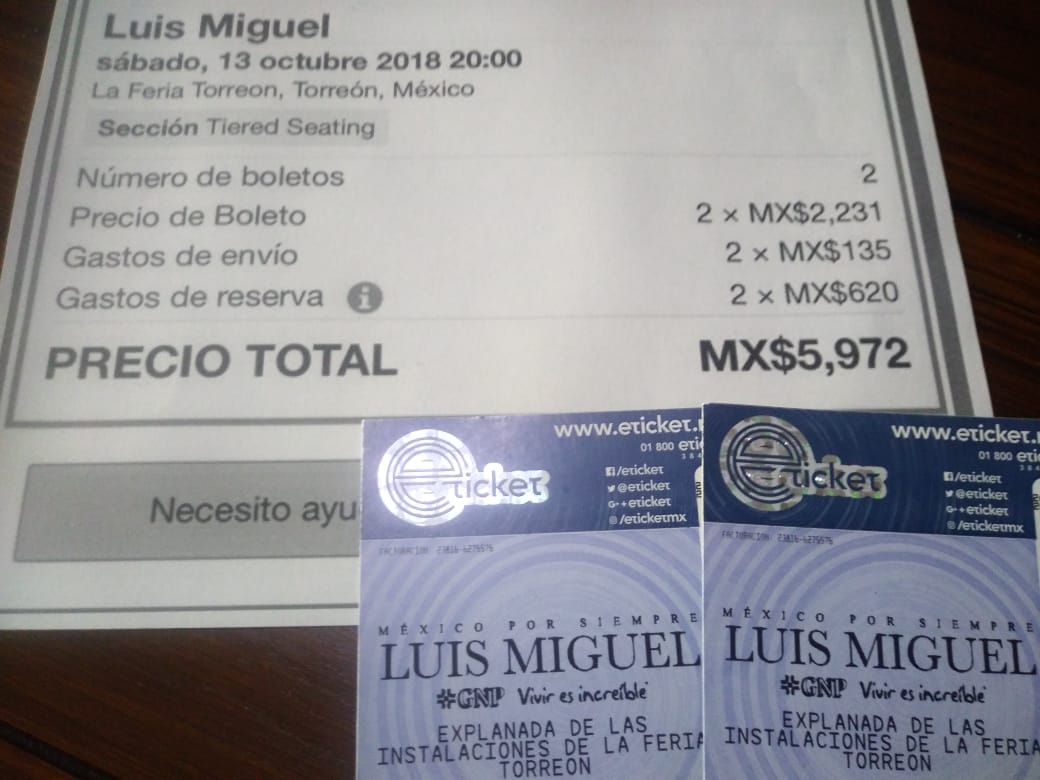 Compró boletos para ver a Luis Miguel a través de "Viagogo" pero fue