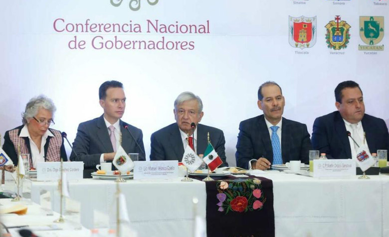 AMLO presenta proyectos prioritarios a gobernadores
