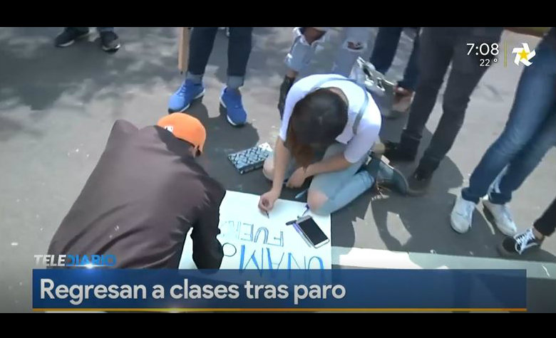 Regresan a clases estudiantes de la UNAM tras paro | Telediario México