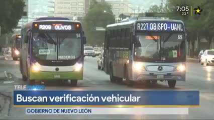 Buscan verificación vehicular en Nuevo León 