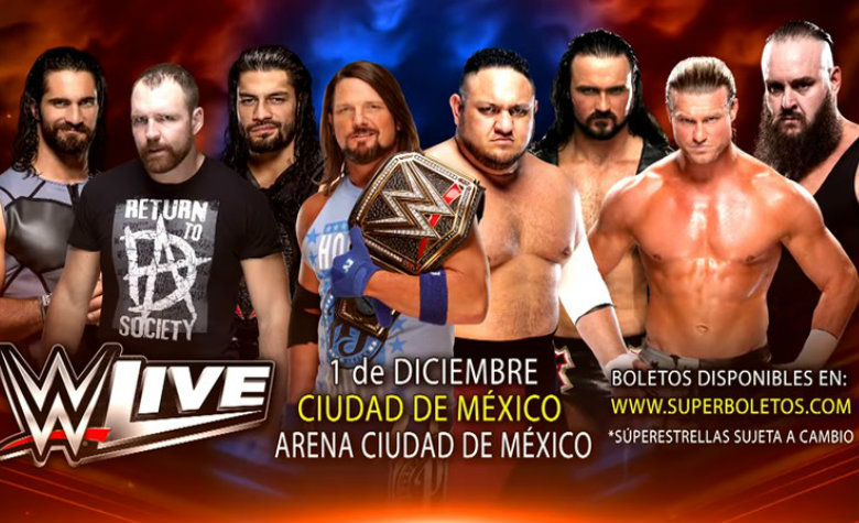 Se anunciaron los combates de WWE en la Ciudad de México