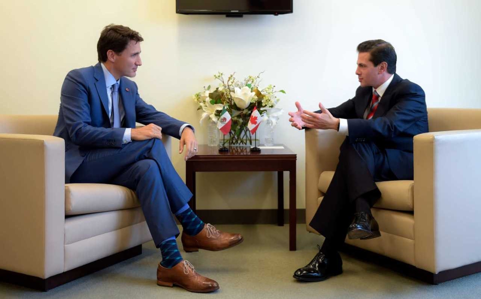 Peña y Trudeau dialogan sobre TLCAN