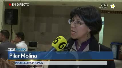 Telediario noticia Exigen profesores de la UNAM derechos laborales a diputados