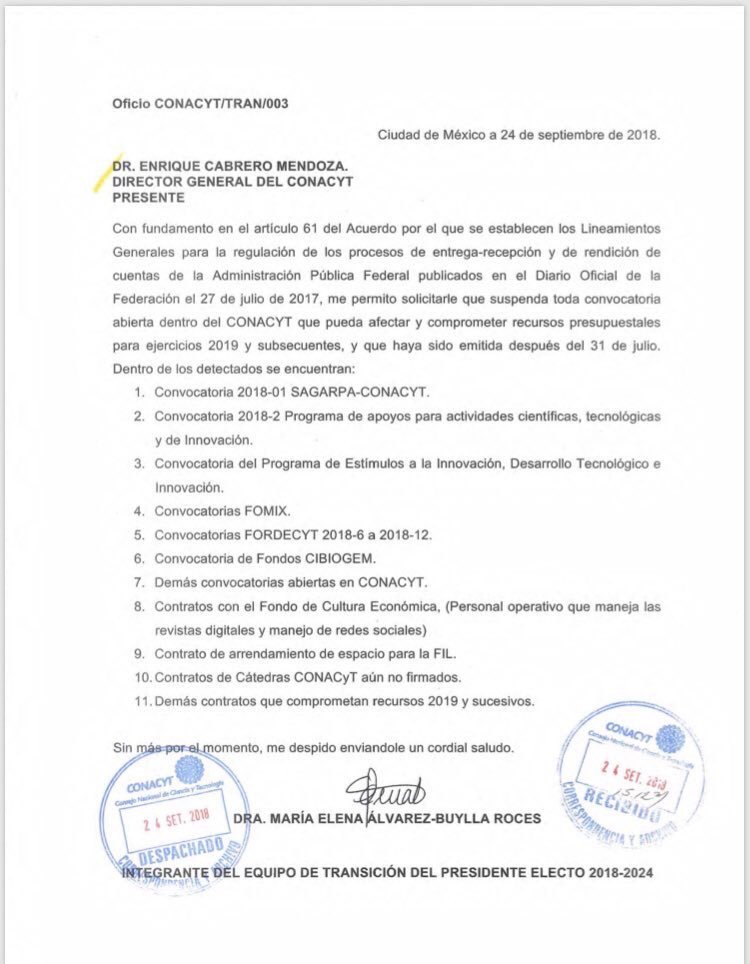 Conacyt no suspenderá apoyos, aclara futura directora