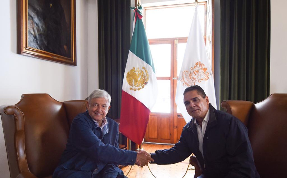 AMLO se reúne con el gobernador de Michoacán