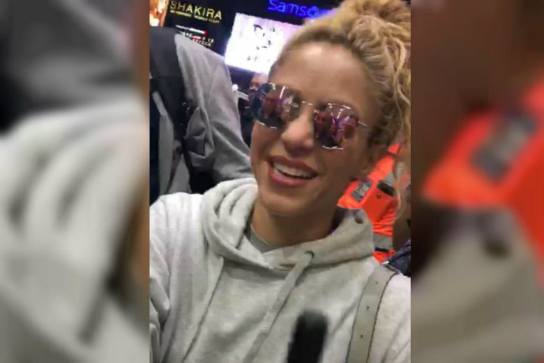 Así fue la llegada de Shakira a México