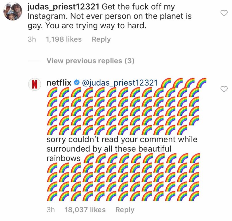 Netflix responde a usuario molesto por imagen gay

 