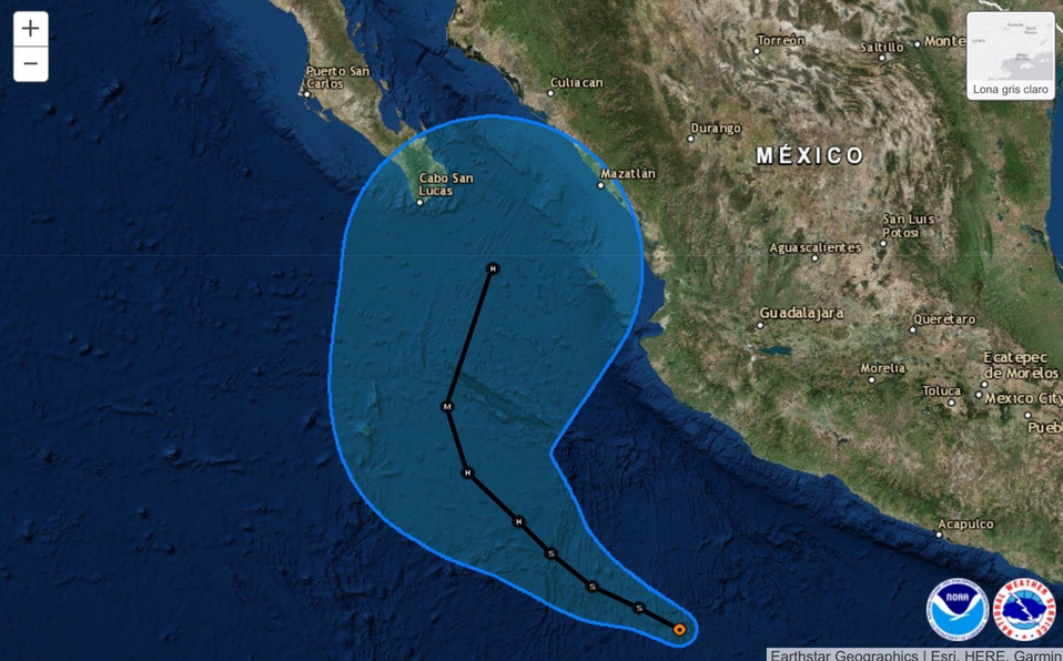Se forma la depresión tropical 24-E al sur de costas de Colima
