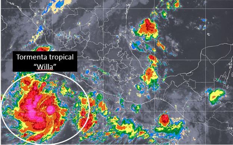 Se forma tormenta tropical 'Willa' en suroeste de Colima