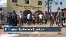 Telediario noticia Enfrentamiento en Azcapotzalco deja 3 heridos