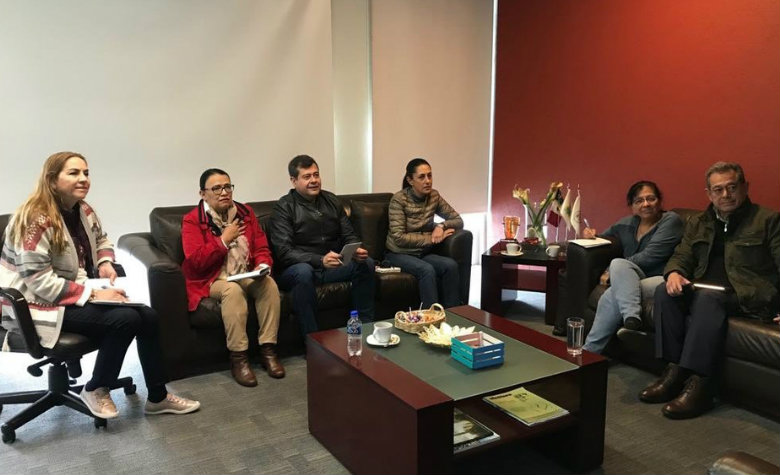Sheinbaum y Amieva se reúnen para coordinar acciones para migrantes