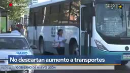 Telediario noticia El secretario de Gobierno dijo que aún no tienen una fecha para tomar una decisión sobre el incremento a tarifas del transporte.