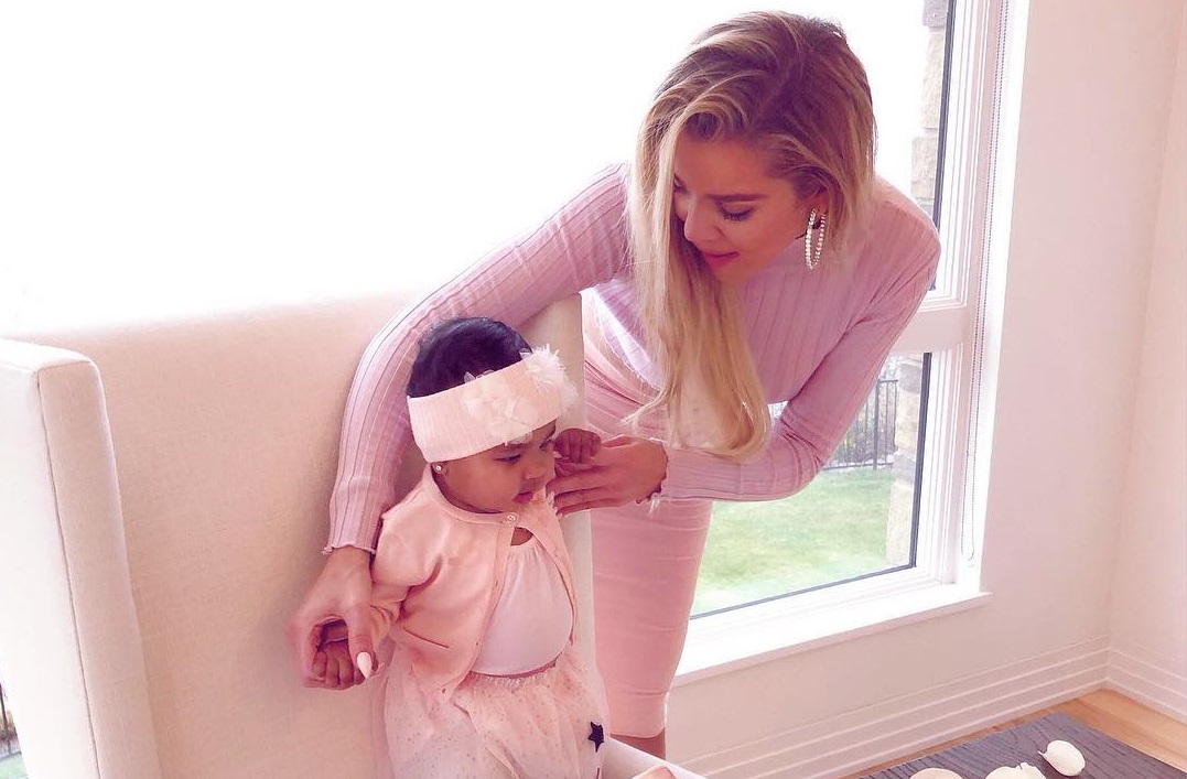 Esta es la primera foto familiar de Khloé Kardashian y Tristan Thompson