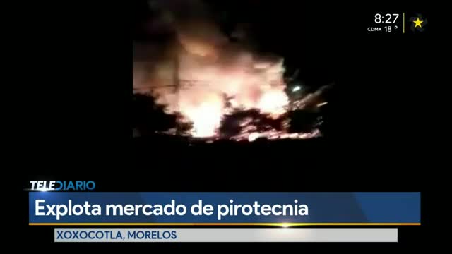 Mx.- Explosión de polvorín deja al menos un muerto en Morelos