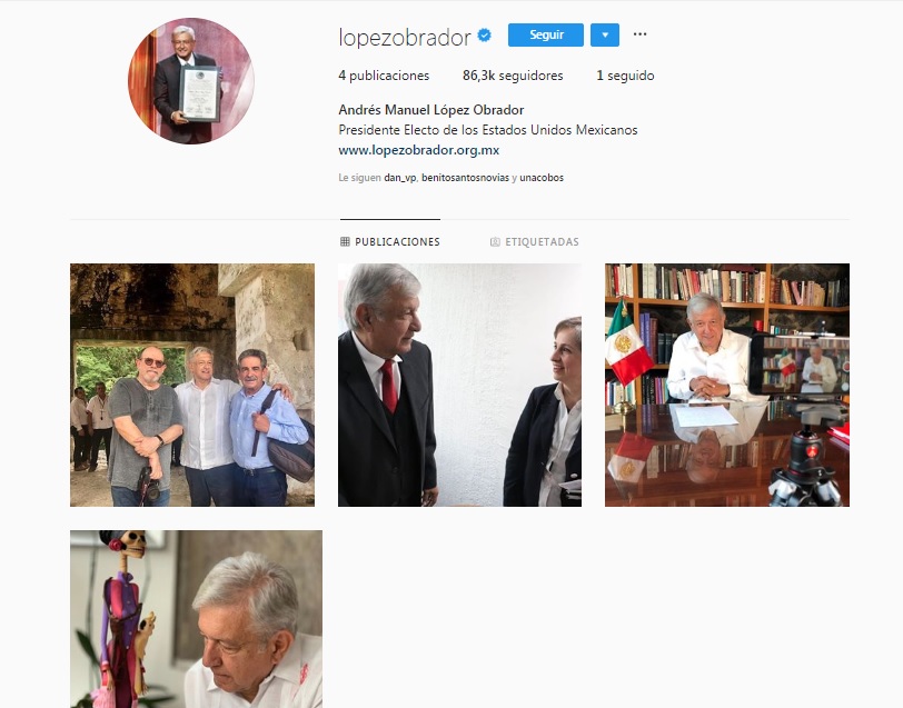 AMLO estrena foto de perfil en Facebook y Twitter