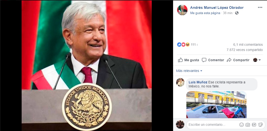 AMLO estrena foto de perfil en Facebook y Twitter