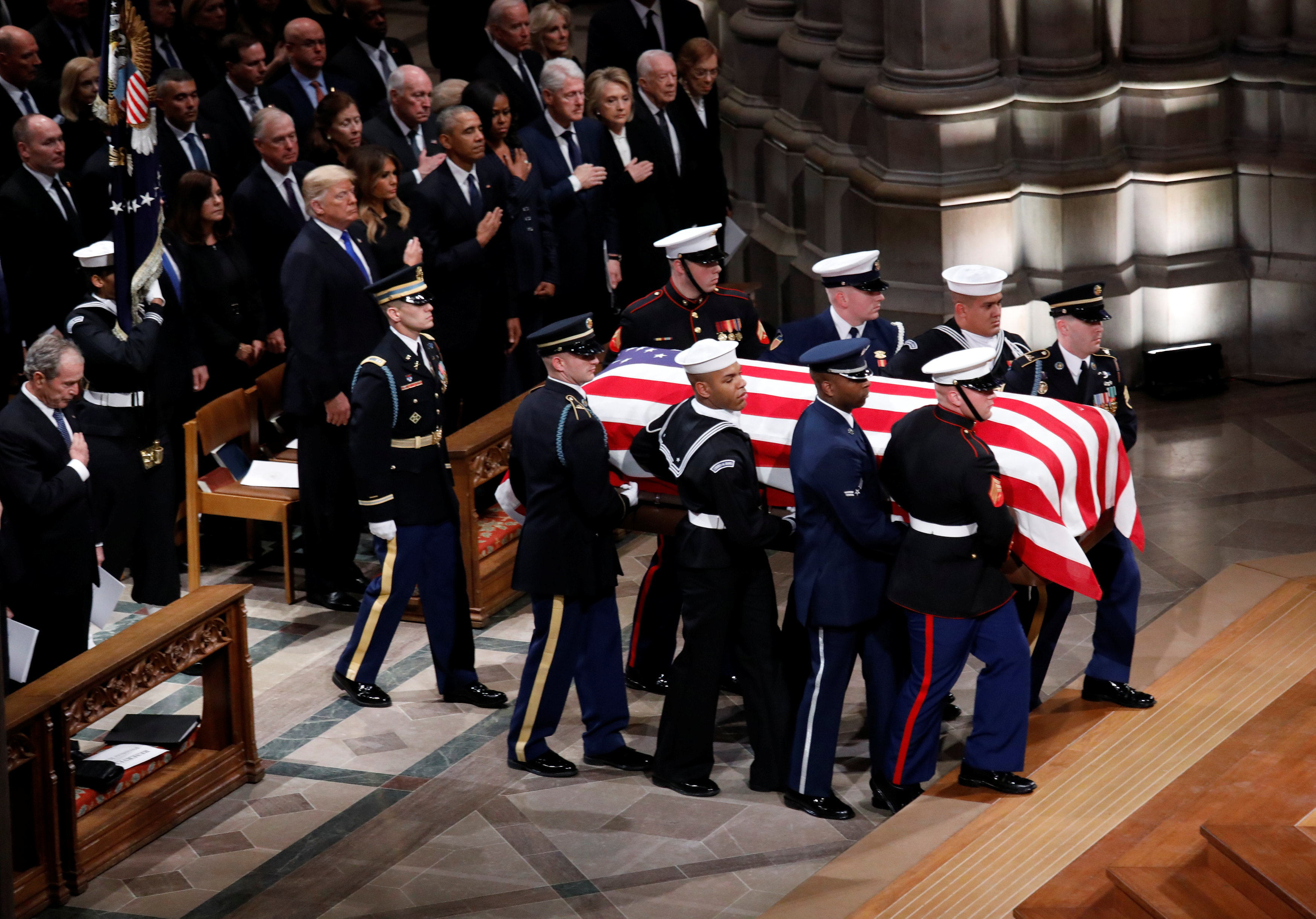 Estados Unidos despide al ex presidente George H.W. Bush