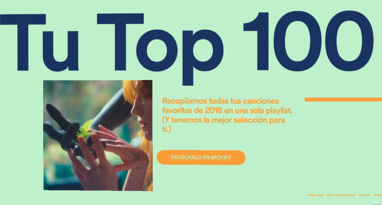 Spotify te dice lo que más escuchaste en 2018