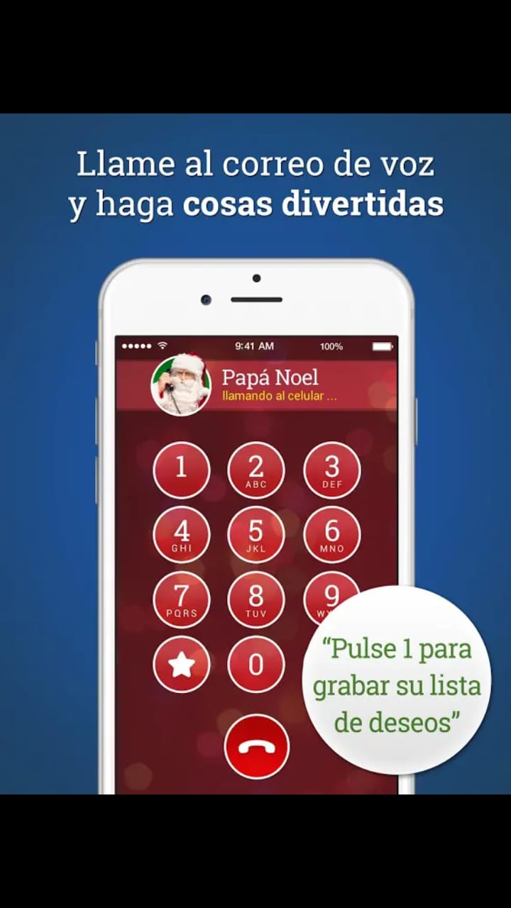 Desde el Polo Norte, Santa Claus se comunica contigo, por llamada