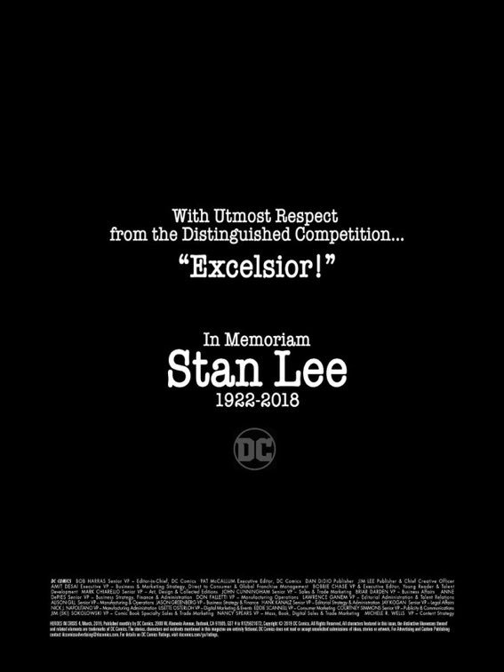 DC Cómics rinde homenaje a Stan Lee en sus cómics