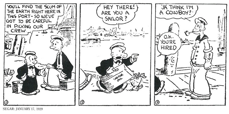 Popeye el marino cumple 90 años y te los presentamos en cinco minutos
