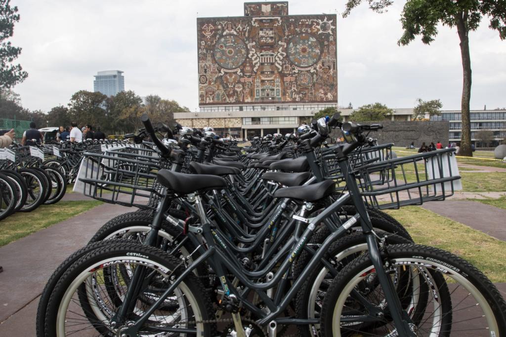 UNAM estrena 400 bicicletas para el servicio Bicipuma en CU