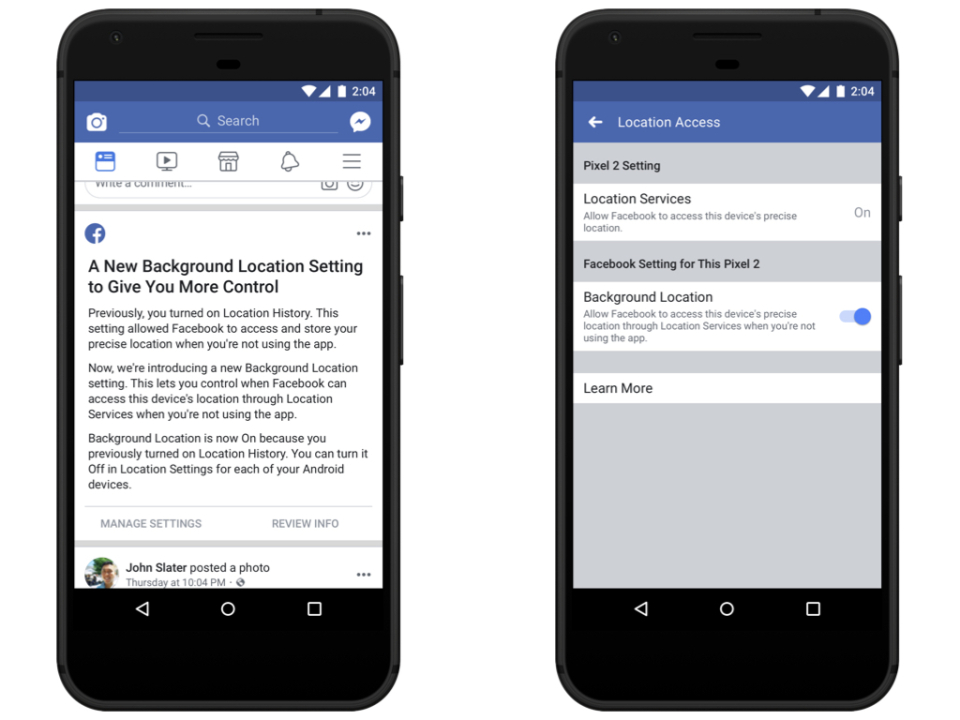 Si usas Android Facebook te dejará desactivar tu ubicación
