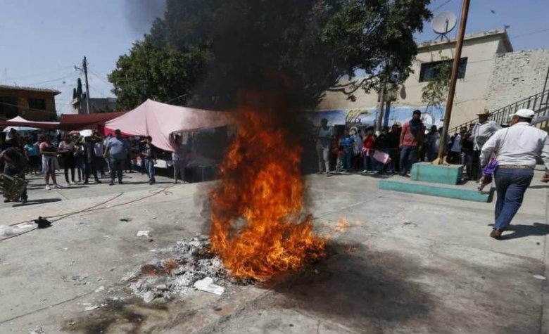Queman boletas de la consulta sobre la Termoeléctrica en Amilcingo