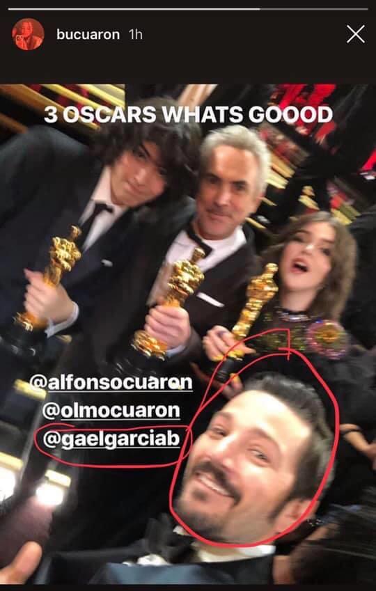 Hija de Cuarón confunde a Diego Luna con Gael García