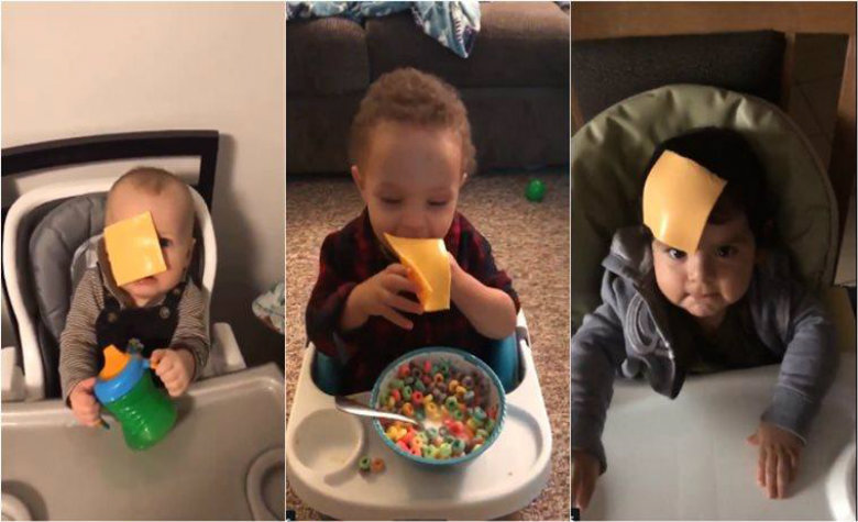 #CheeseChallenge, el reto de aventar quesos a los bebés