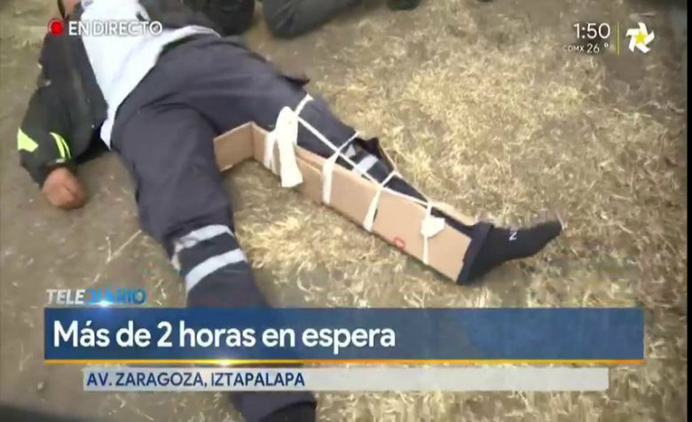 ¡Una vez más! Ambulancia en Iztapalapa tarda horas para atender a lesionado