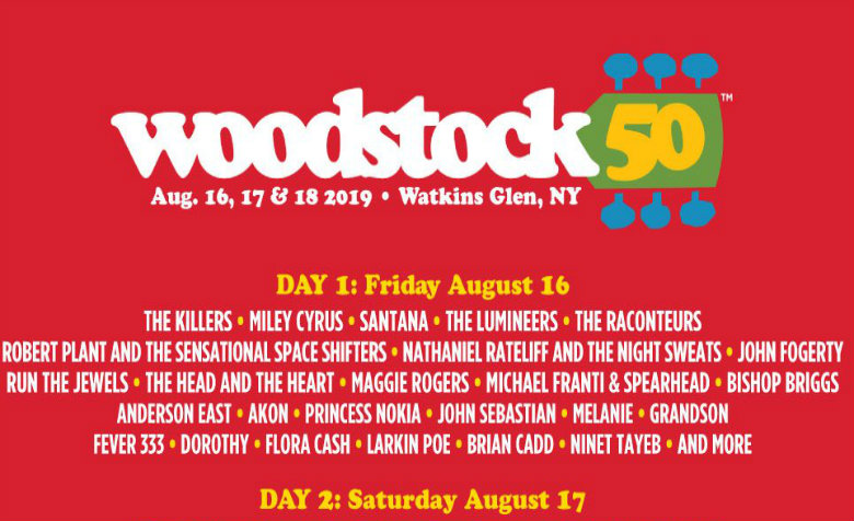 Presentan cartel del festival de Woodstock
