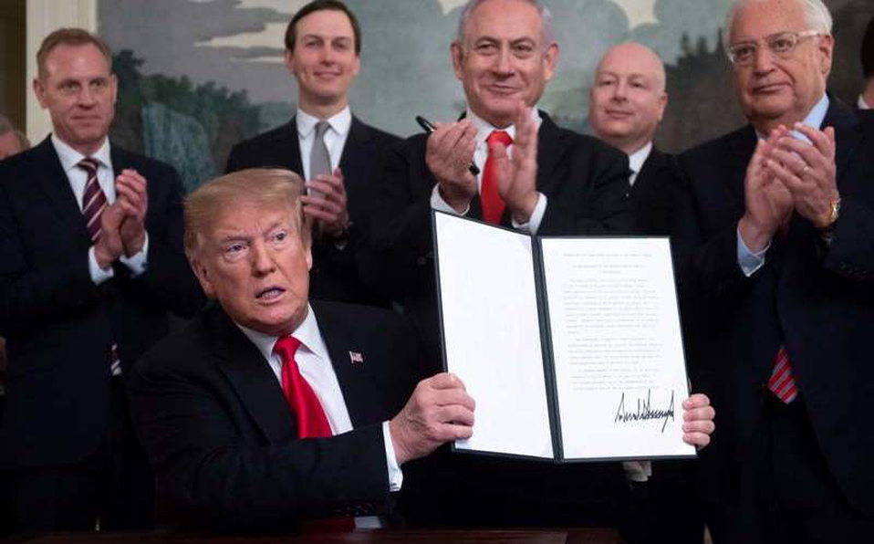 Telediario Media Trump reconoce soberanía de Israel sobre los Altos de Golán