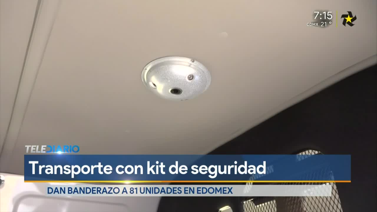 Telediario noticia 81 unidades de transporte público con cámaras y GPS comienzan a operar en el Valle de México