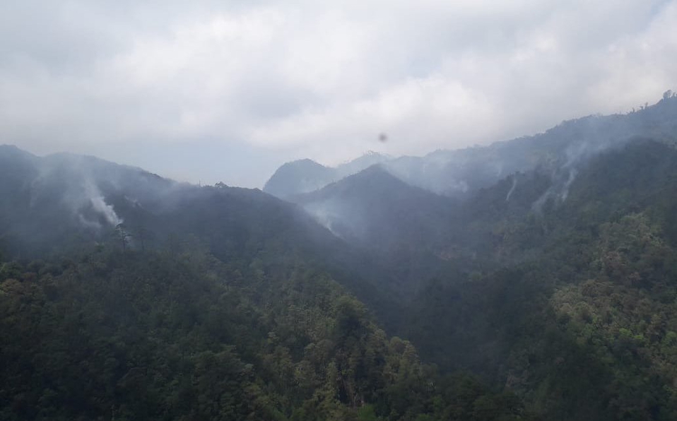 Incendio consume la reserva El Triunfo, en Chiapas