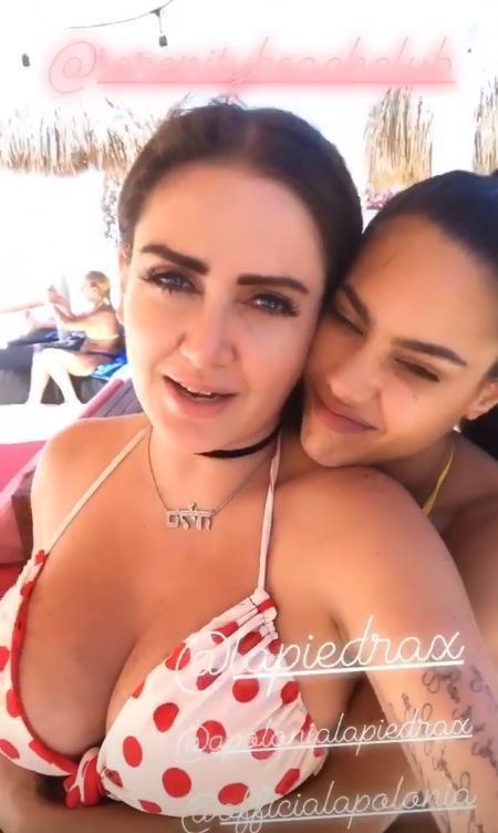 Celia Lora graba video con actriz porno en Cancún [+18]