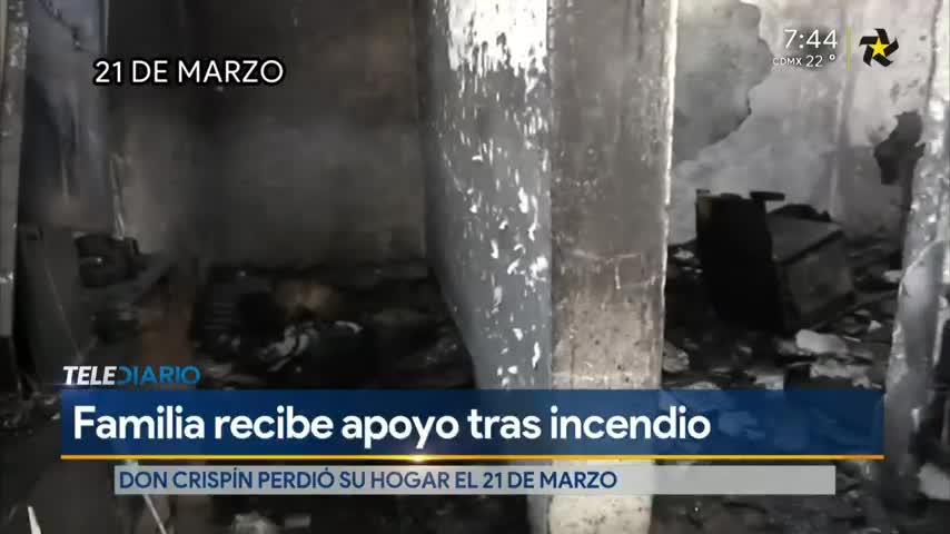 Telediario noticia Mexicanos demuestran su empatía y solidaridad apoyando a damnificado por incendio: Cerca de Ti