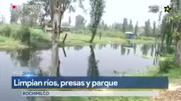 MX.- Realiza alcaldía tareas de limpieza y recuperación en canales de Xochimilco