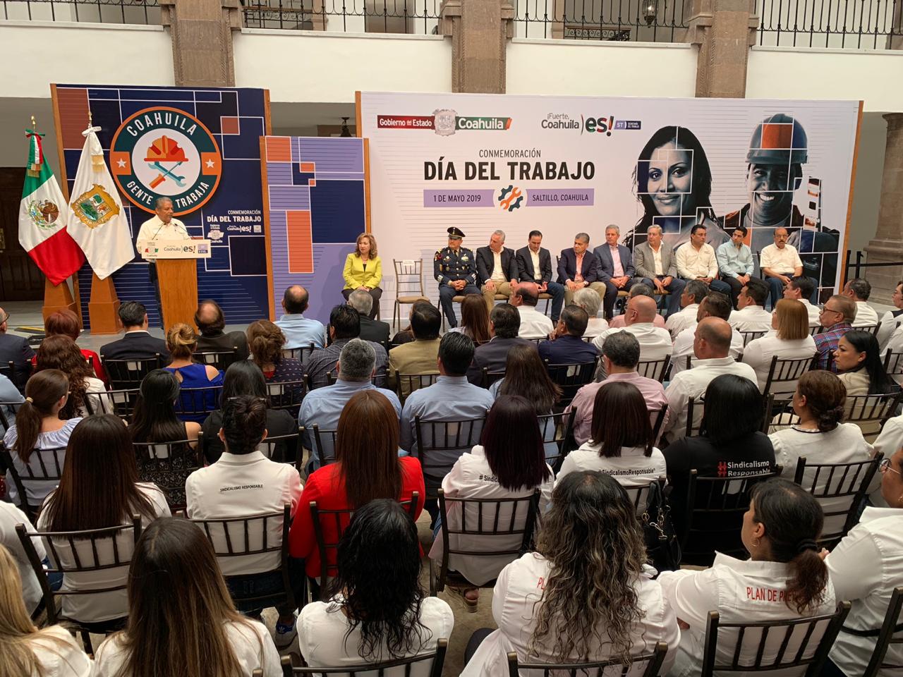 Gobierno de Coahuila conmemora el Día del Trabajo
