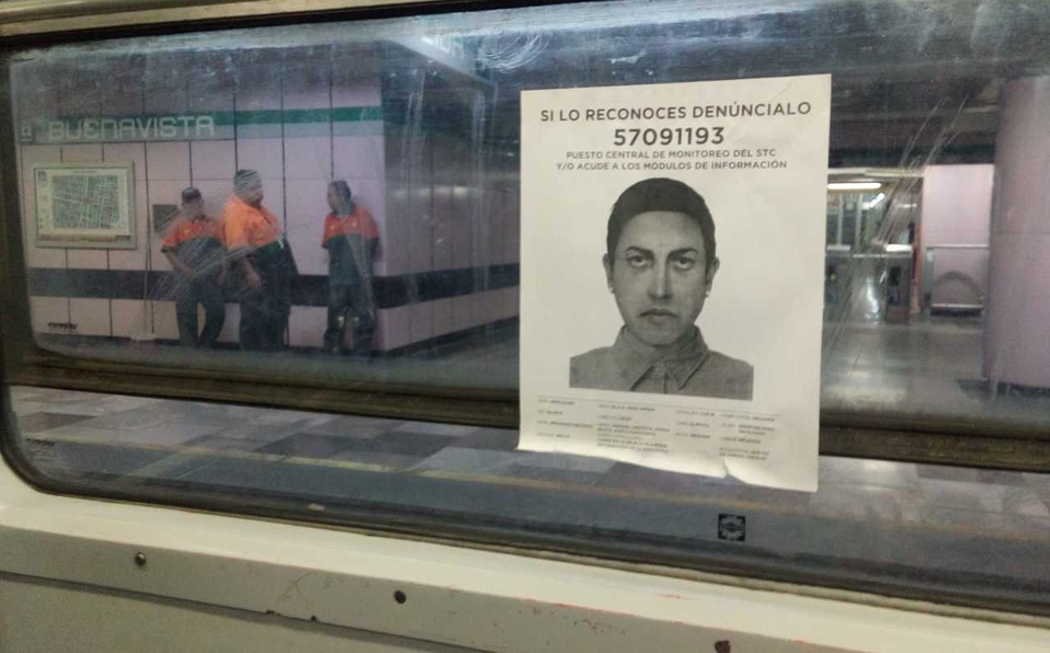 Difunden imagen de presunto secuestrador en Línea B del Metro