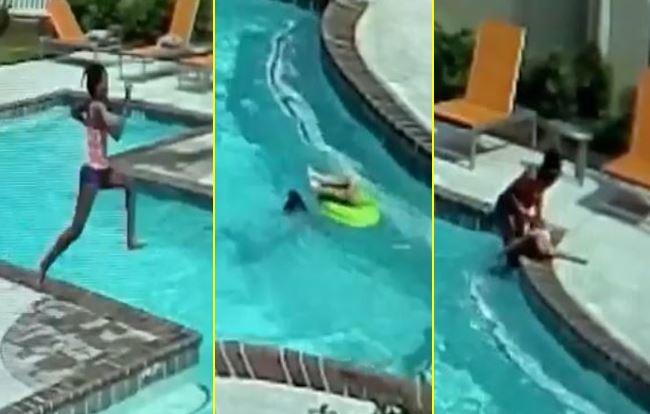 Salva a su hermanita de 3 años de morir ahogada en la piscina [VIDEO]

 