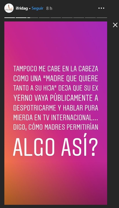 Estoy dolida tras verla con mi ex: Frida Sofía sobre Alejandra Guzmán